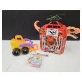 NEW ZURU Dinosuar Set & Pop It Pack,Tractor