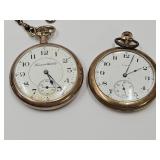 2 Pocket Watches, Elgin & Hampton Nonworking