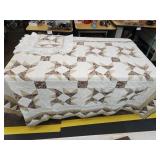 Nice Hand Stitched Quilt w Shams Signed 87" x 96"