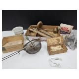 VTG Hardware, Strainer, Cigar Box+