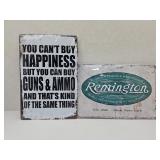 New Guns Metal Signs 8" x 12"