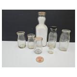 Lot of Milk Bottles Qt, 1/2 Pint SEE PICS