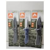 3 NIP Ozark Trail Pocket Knives
