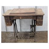 Cast iron Sewing Machine Cabinet ONLY, NO Machine