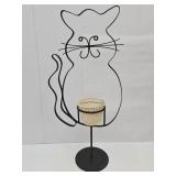 Metal CAT Planter with Stand  14 x 33" high
