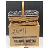 Longaberger Original  Easter Basket w Box NIB 16"