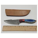 Damascus Knife w/Case