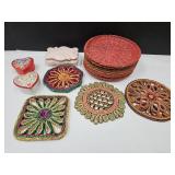 Wicker Trivets, Plant Holders & Trinket Boxes