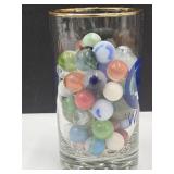 Approximatley 65 Vintage Marbles
