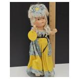 VTG Miss America Composition 13" H Doll w Stand