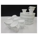Indiana Milk Glass Plates w/Cups