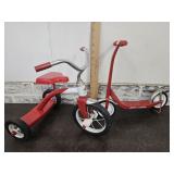 Radio Flyer Scooter & Tricycle See Doll Size