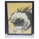 MCM Art Deco Mirror 9.5 x 12.5"
