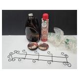 New Water Bottle, Coaster, Amber Jug, Wall Hooks+