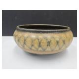 Muncie Pottery Artist Signed Bowl  Top is 7"w