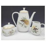 Coimbra S. P. Portugal Teapot, Cream & Sugar