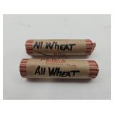 2 Full Rolls Wheat Back Penny Coins