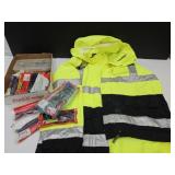 XL Safety Jacket See Stain & Fishing Worms