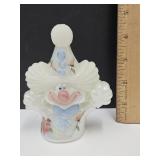 Fenton Hand Painted & Signed Clown  4 1/2" high