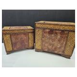 2 Nesting Storage Boxes Up to 17 1/2 x 15"h