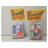 2 Sealed 1987 Topps Reds Team Sets