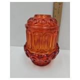 2 PC Moon & Stars  Smith Amberina Fairy Lamp 6.5"