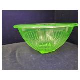Uranium Glass Bowl 9.5"W