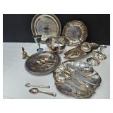 Lot of Silver Plate Oneida & More