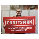 CRAFTSMAN Metal Embossed Service  Sign 36 x20"