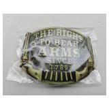 New 2nd Amendment Belt Buckle