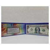 Authentic $1 Note Hologram Multicolor