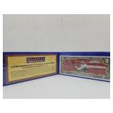 Authentic $2 Note Baseball Player Shoeless Joe
