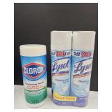 New Clorox Wipes, 64 Total OZ Lysol Spray