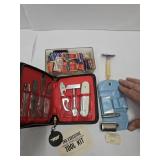 Gillette  Razor, Lot of Blades, Razor, Tool Kit