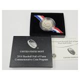 US Mint 2014 Baseball Hall Fame Proof 1/2$ Coin