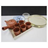 Terra Cotta Tea Set, Miniature Tea Set++