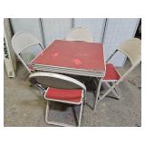 Childs Table & 4 Folding Chairs , See Top