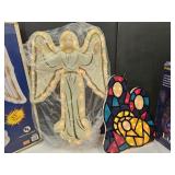 33" h Empire Christmas Lighted Angel,  & Manger