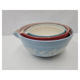 Pioneer Woman Batter Mixing Bowls 7.5 -11.5" w