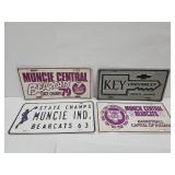 MUNCIE License Plates BEARCATS 1963, 1978, 79 +