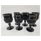 Black Indiana Glass Goblets