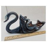 13" Art Glass Swan