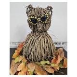 LARGE 28" High  OWL Bent Wood  Art