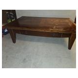 Coffee Table  54 x 32 x 17" Rough needs TLC