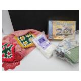 Fabric, Cotton Balls & Afghans & Game