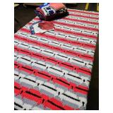 NICE Afghan 77" X66", Knitted Pot Holders +