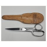 Case XX Scissors with  Leather Sheath