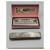 Echo Harp  w Box, Hohner Germany Harmonica
