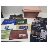 Large Lot of Bank Bags 3  With Keys & Sm Tote
