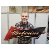 Metal BUDWEISER Sign 31" L